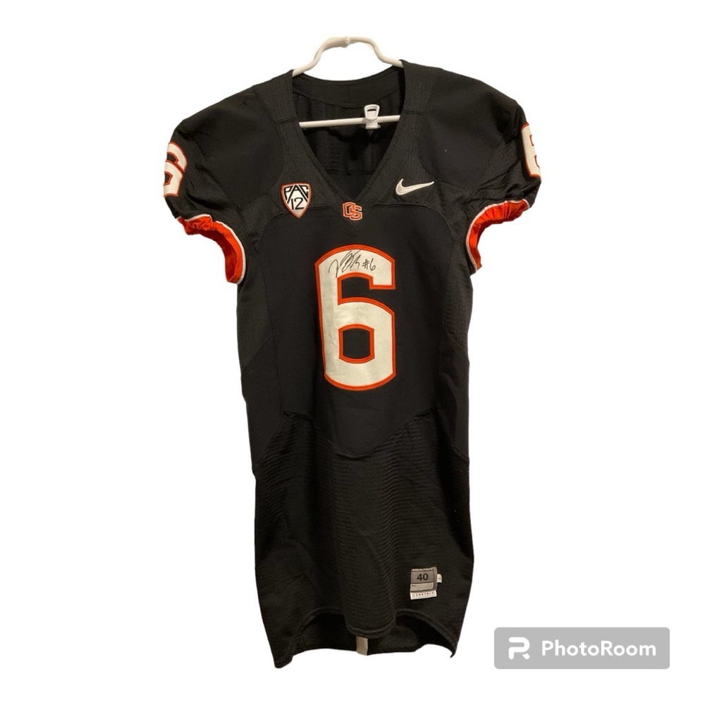 Nike Team Issue Sz 40+4 Oregon State Beavers #6 Football Jersey